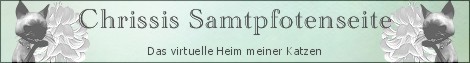 Gästebuch Banner - verlinkt mit http://www.chrissis-samtpfotenseite.de